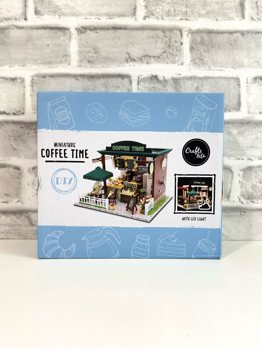 Coffee Time DIY Miniature Dollhouse Kit (Model C006)